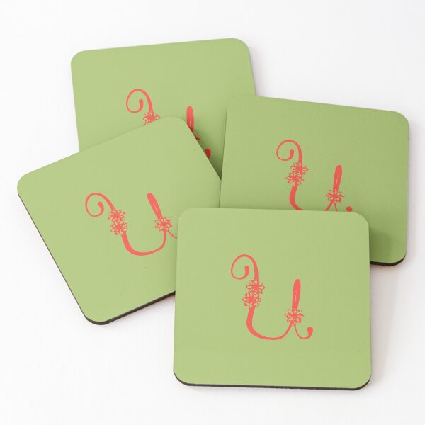 Artikelvorschau, Blumen-Anfangsmonogramm U. entworfen und verkauft von Creative-draw.