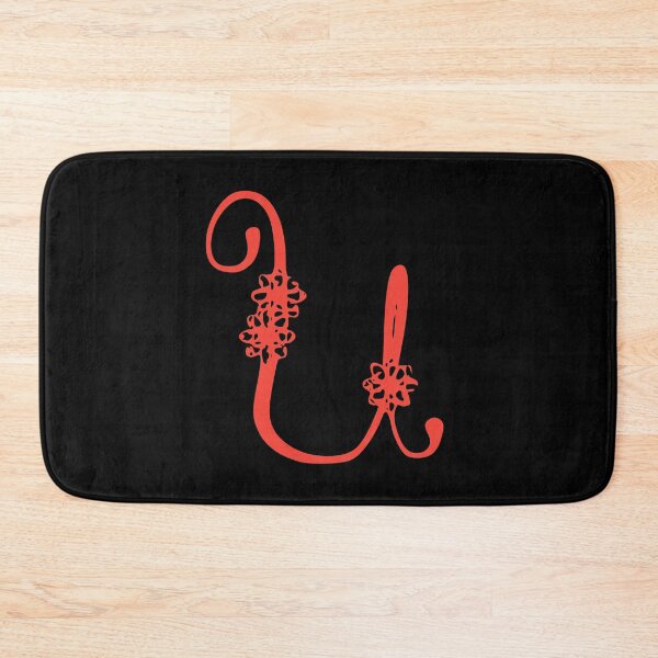 Item preview, Floral Initial monogram U designed and sold by Creative-draw.