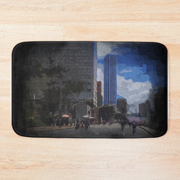 Item preview, Watercolor Street of downtown Bogotá designed and sold by FDbubble1986.