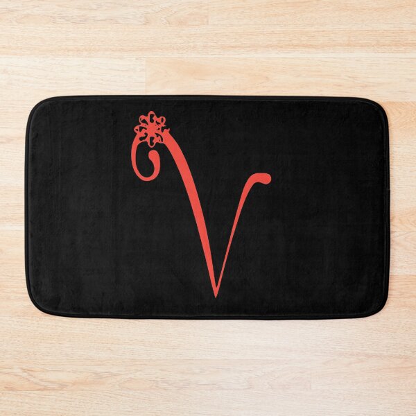 Artikelvorschau, Blumen-Anfangsmonogramm V. entworfen und verkauft von Creative-draw.
