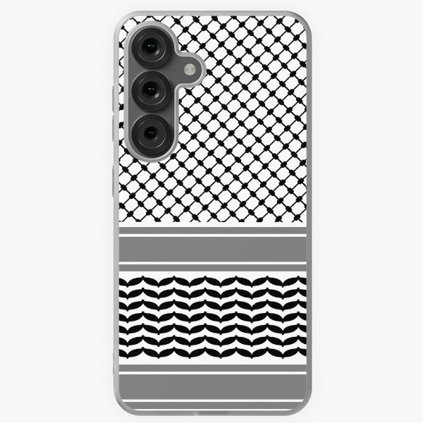 Vista previa del artículo con la obra «Palestina Keffiyeh - كوفية فلسطينية», diseñado y vendido por ArabicMerch.