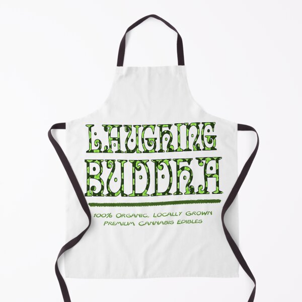 Item preview, Laughing Buddha Cannabis Typography Green & Black designed and sold by thelivingrp.