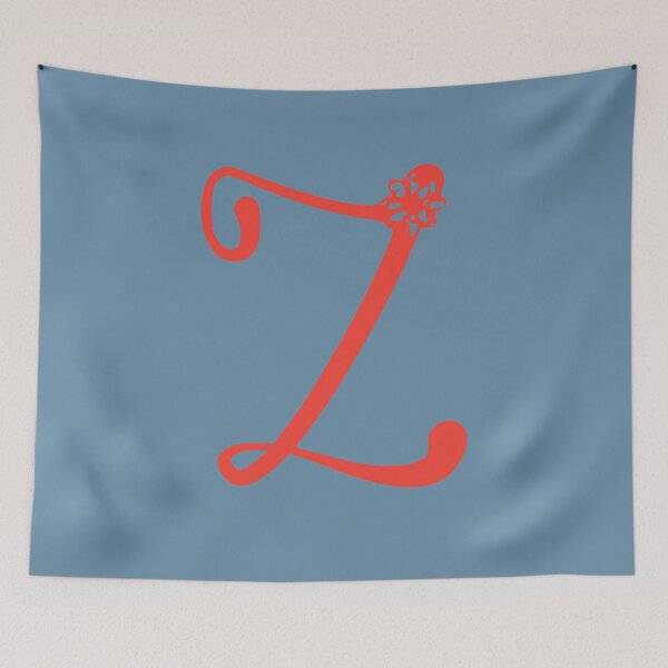 Item preview, Floral Initial monogram Z designed and sold by Creative-draw.
