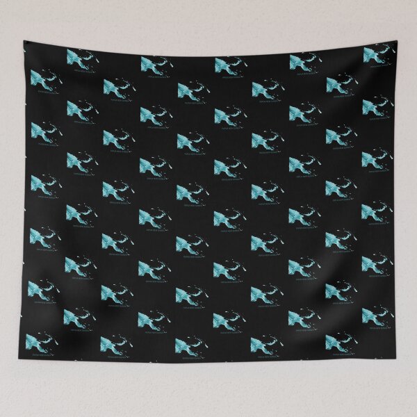 Item preview, Papua New Guinea Map - Blue Watercolour designed and sold by PNG-pikinini.