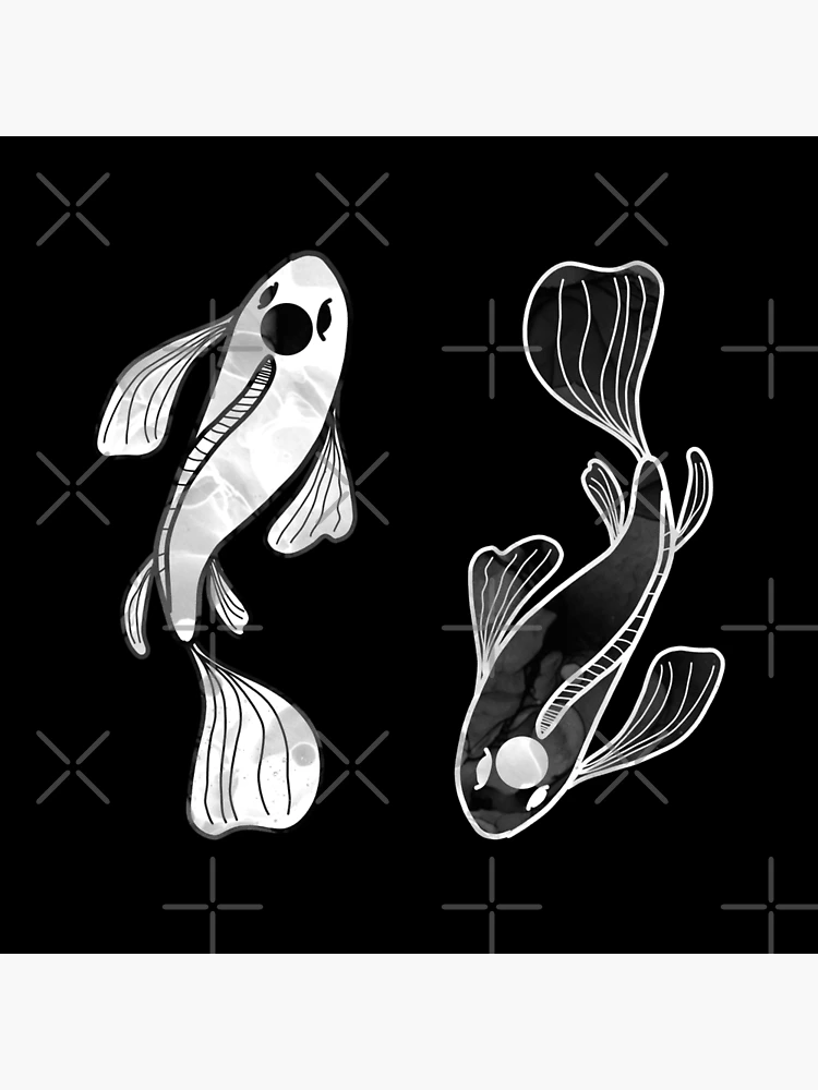 Japanese Koi fish Design Art Board Print for Sale by Playfullprints