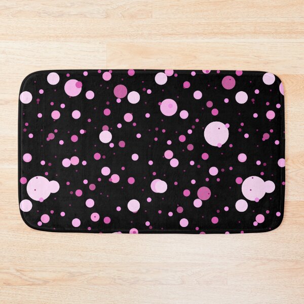 Item preview, Pink and black scattered random dots designed and sold by BLMcreations.