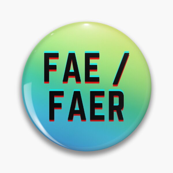 Item preview, Rainbow Gradient Fae/Faer Pronoun designed and sold by Vancouver-Girl.
