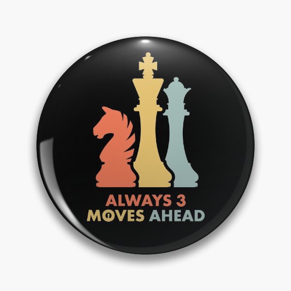 Item preview, Chess Player - Retro, Vintage, Funny - Always 3 Moves Ahead designed and sold by EstelleStar.
