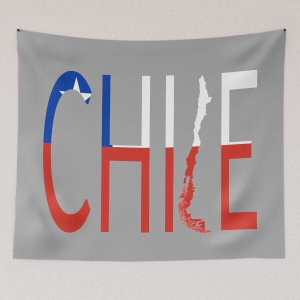 Item preview, Chile Map Flag Design. designed and sold by marosharaf.