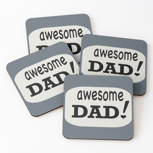Item preview, awesome dad! designed and sold by MaybeCoolLLC.