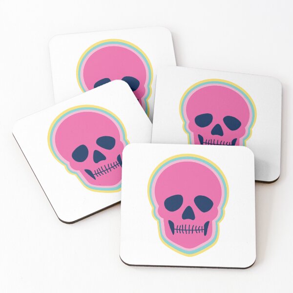 Item preview, pink layered skull designed and sold by mollsdesignss.