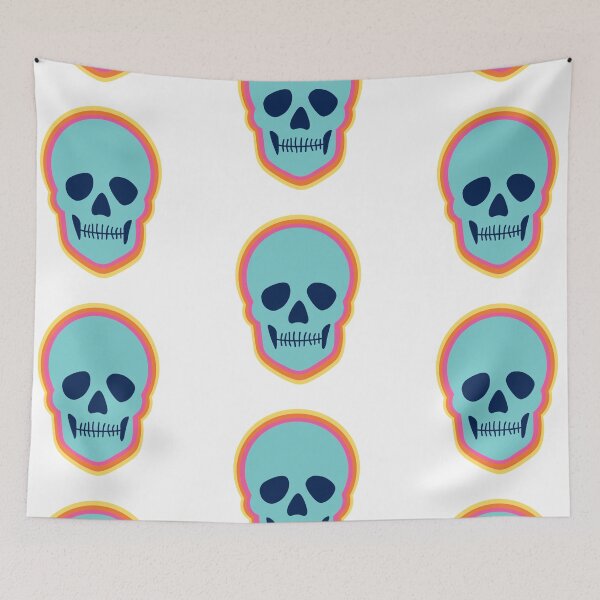 Item preview, blue layered skull designed and sold by mollsdesignss.