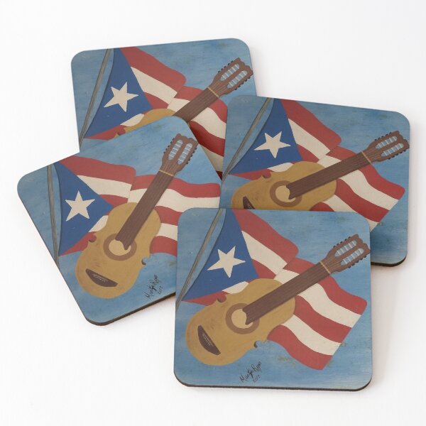Item preview, Flag and a Cuatro from Puerto Rico designed and sold by MaritzaGoodIdea.
