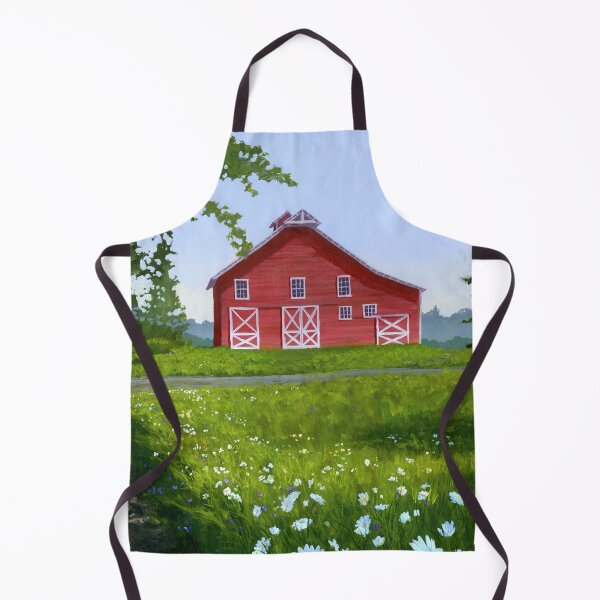 Item preview, Red Barn - Finley Wildlife Refuge Barn designed and sold by BrianaMooreArt.