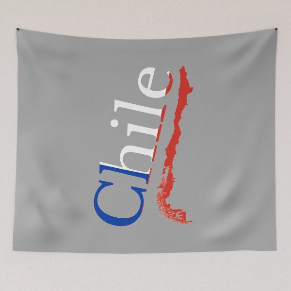 Item preview, Chile Map Design with Flag. designed and sold by marosharaf.