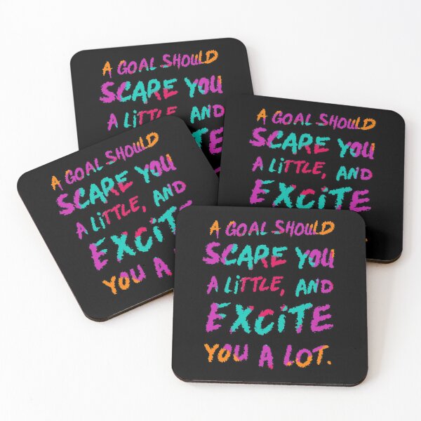 Item preview, A goal should scare you a little, and excite you a lot 2 designed and sold by RafaelLima7.