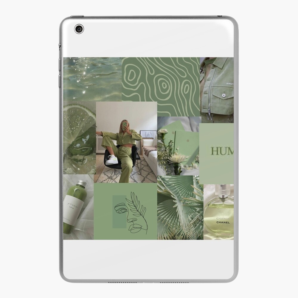 Sage green aesthetic collage Laptop Sleeve for Sale by SarahMiller2