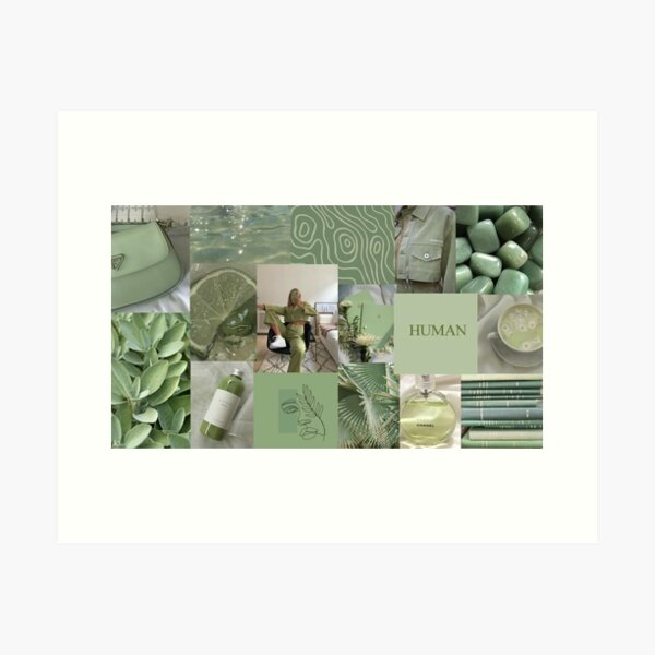 Sage green aesthetic collage Laptop Sleeve for Sale by SarahMiller2