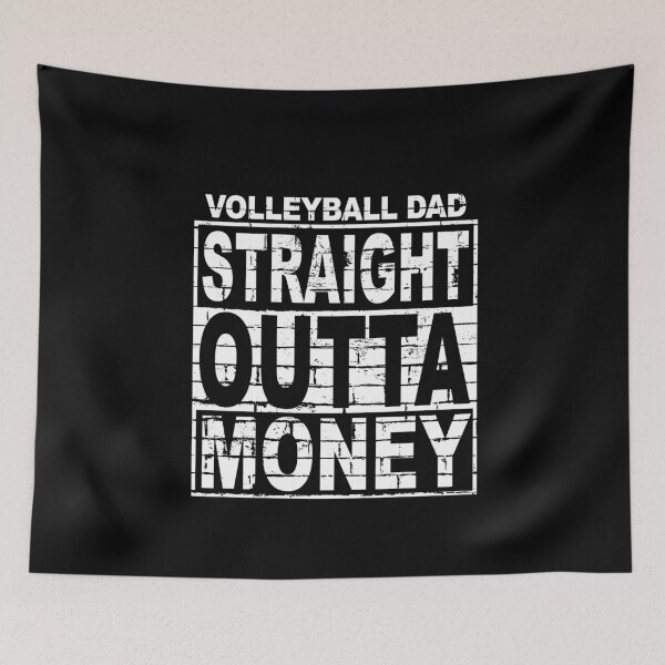 Item preview, Mens Volleyball Dad Straight Outta Money Sport Father's day designed and sold by HammonArt.