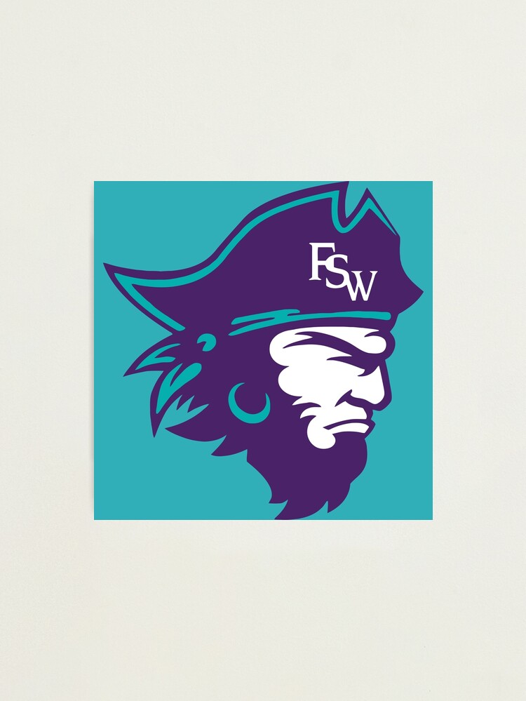 Florida Southwestern State Youth T Shirt FSW Buccaneers Baseball | Follett on Demand | Purple | Youth Medium