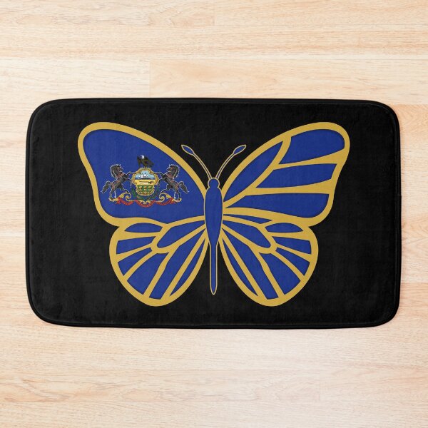 Item preview, State of Pennsylvania Flag Butterfly On Black designed and sold by Gsallicat.