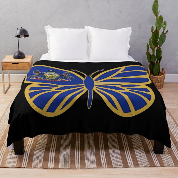 Item preview, State of Pennsylvania Flag Butterfly On Black designed and sold by Gsallicat.