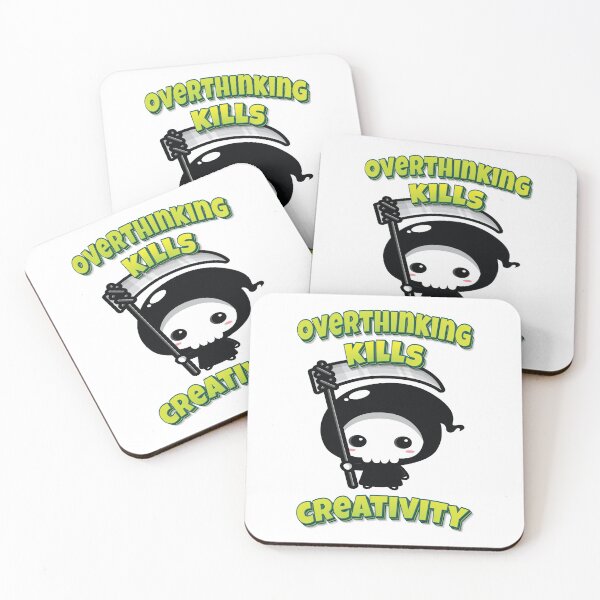 Item preview, Overthinking Kills Creativity Grim Reaper designed and sold by FiveNiches.
