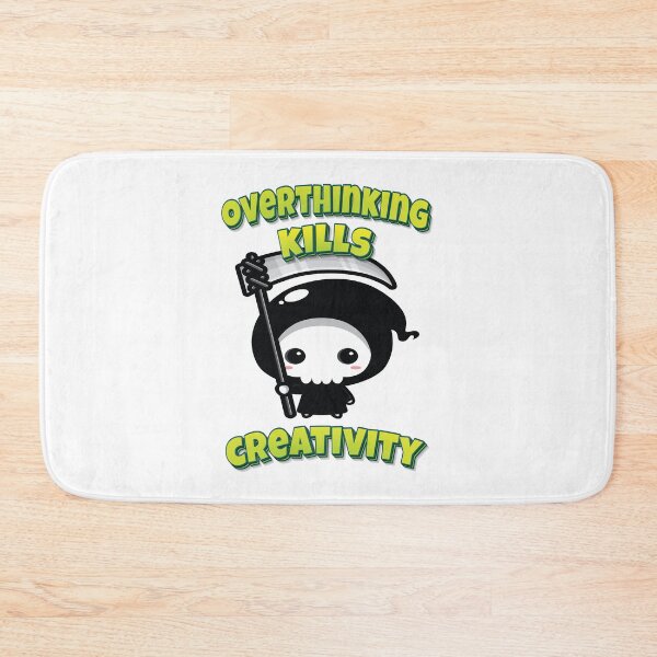 Item preview, Overthinking Kills Creativity Grim Reaper designed and sold by FiveNiches.