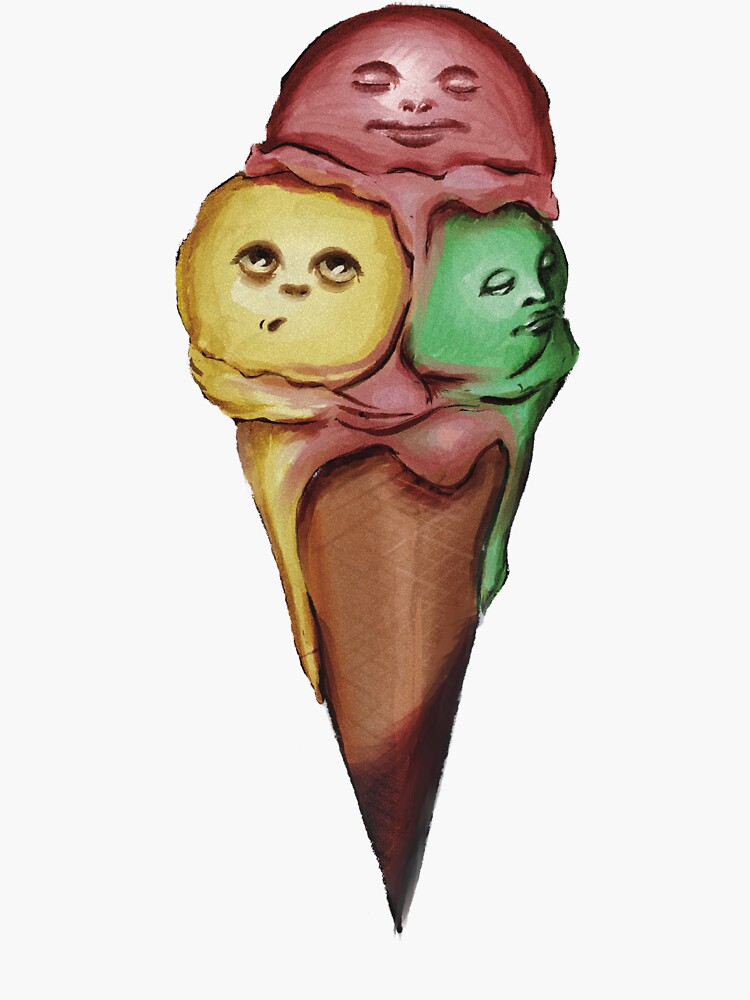 sleepy-ice-cream-sticker-by-lazar3dd-redbubble