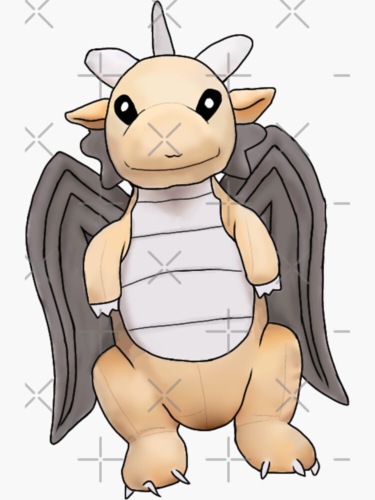 Lovely Writer stuffed dragon Mungui