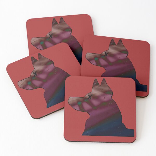 Item preview, Mixed colors X eyes German Shepherd with underwater design designed and sold by SmolRoze.