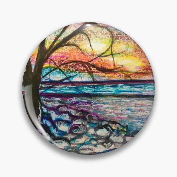 Artikelvorschau, Wintersonnenuntergang über dem Michigansee entworfen und verkauft von 2MagicDenise.