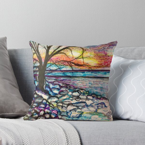Item preview, Puesta de sol de invierno sobre el lago Michigan designed and sold by 2MagicDenise.