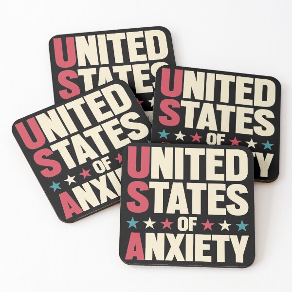 Item preview, United States Of Anxiety Vintage Retro designed and sold by retrodesigner14.