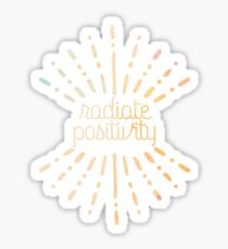 Pegatina Irradiar positividad