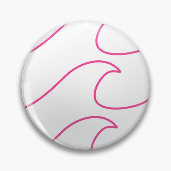 Item preview, hot pink waves designed and sold by stickersbyg.