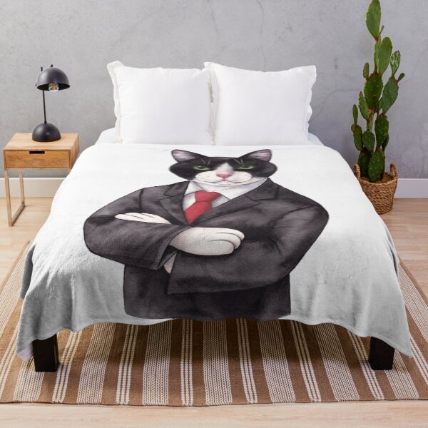 Item preview, Tuxedo cat boss designed and sold by Kaoryn Chan.