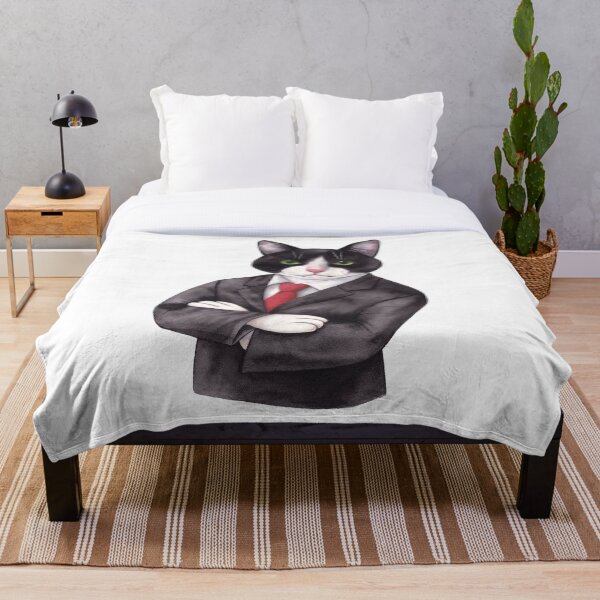 Item preview, Tuxedo cat boss designed and sold by Kaoryn Chan.