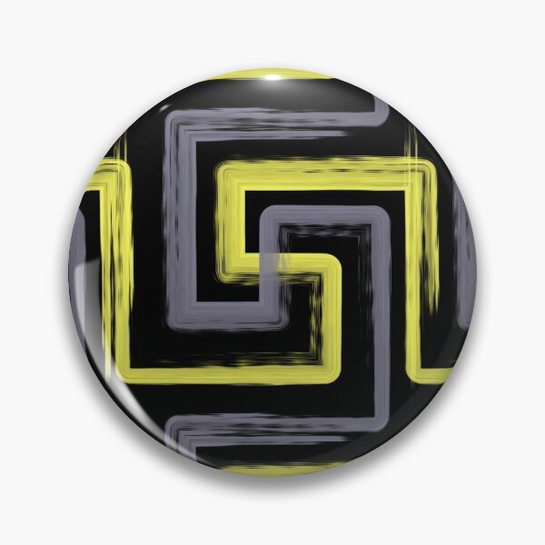 Item preview, Yellow and Black Geometric Pattern, Lines and Squares designed and sold by Kendall Anderson.