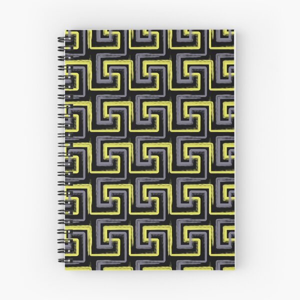 Item preview, Yellow and Black Geometric Pattern, Lines and Squares designed and sold by Kendall Anderson.