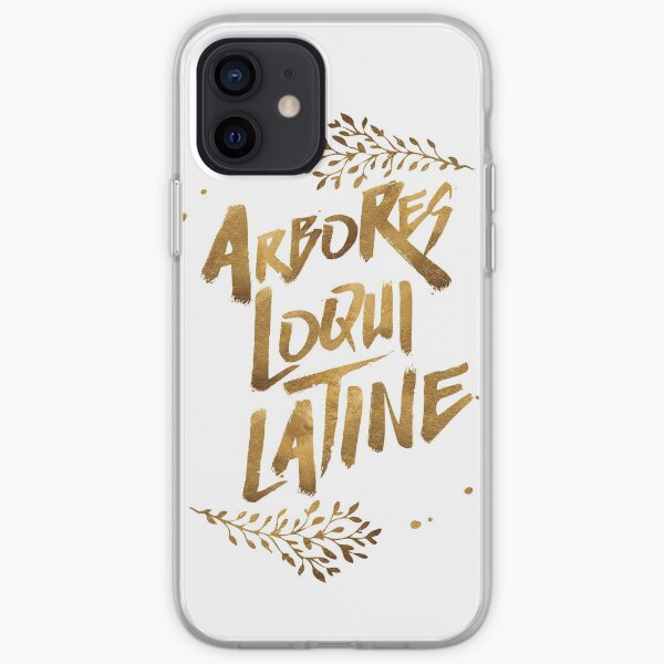 the trees speak latin iPhone Soft Case