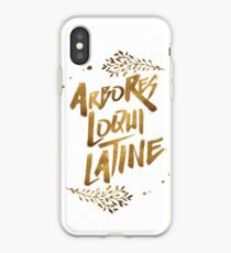 the trees speak latin iPhone Case