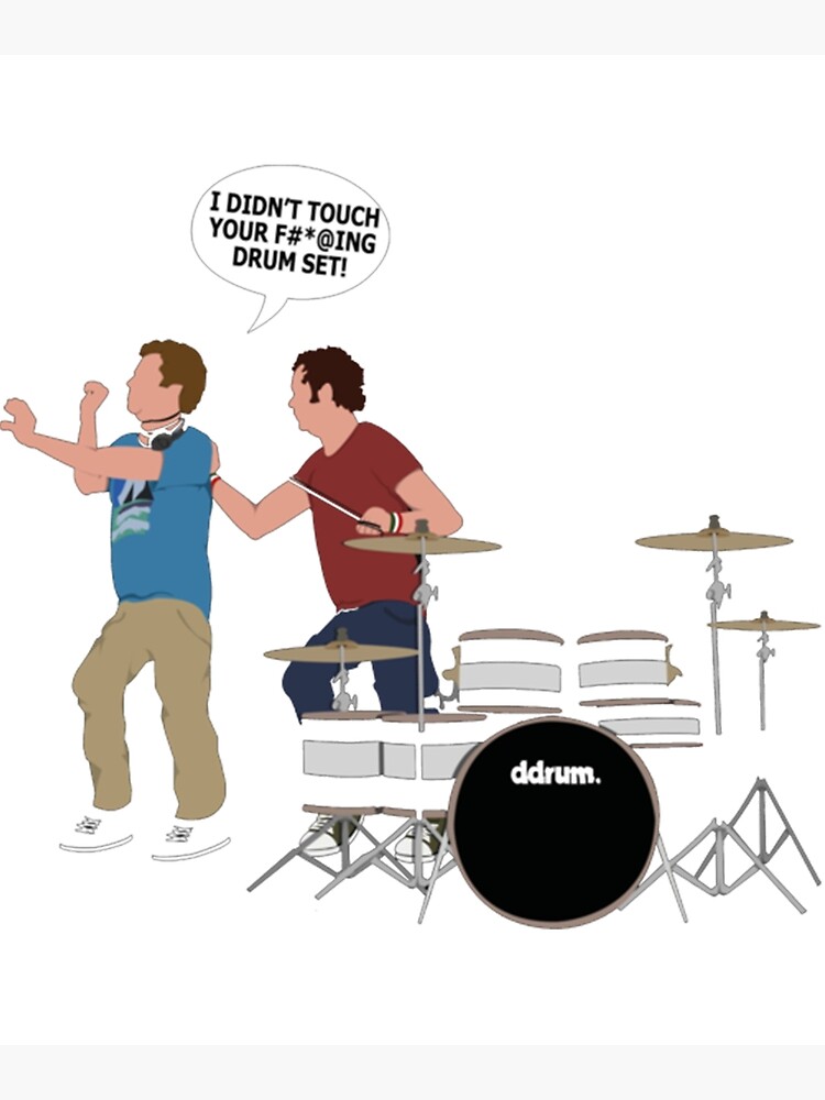 "Step Brothers Drum Set" Poster for Sale by rippPrints Redbubble