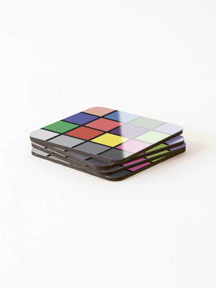 Thumbnail 4 of 5, Coasters (Set of 4), Color Rendition Chart designed and sold by ortegasg.