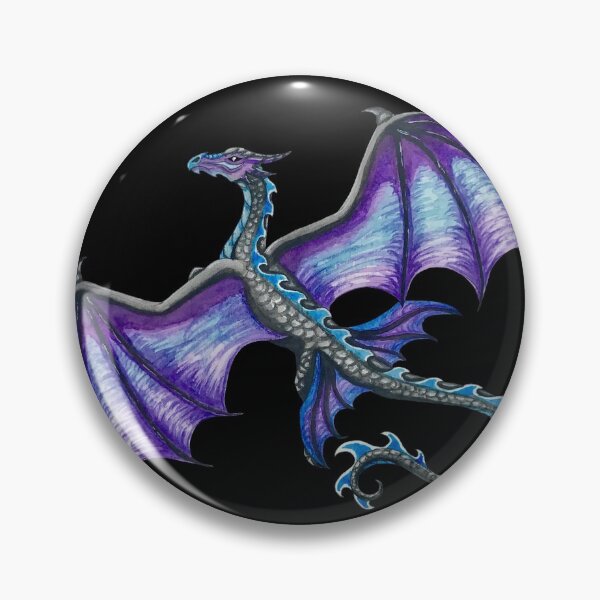 Artikelvorschau, Fliegender blauer und lila Drache entworfen und verkauft von Lady-Lilac.