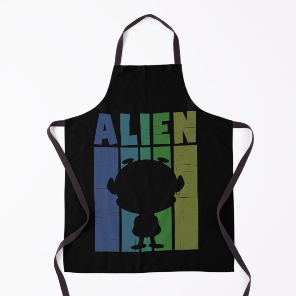 Item preview, Cute Alien silhouette on retro sunset background designed and sold by LaBellCreative.