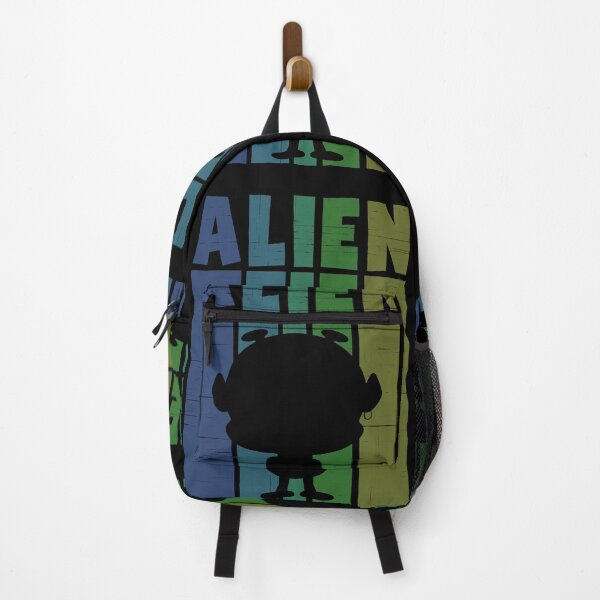 Item preview, Cute Alien silhouette on retro sunset background designed and sold by LaBellCreative.