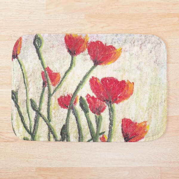 Poppies Bath Mat