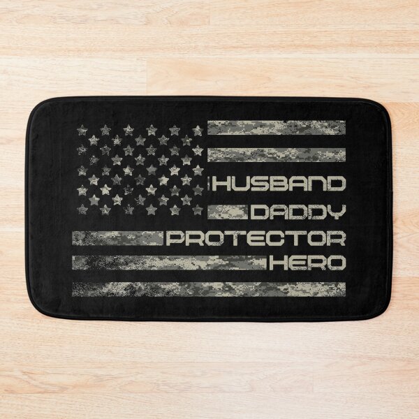 Item preview, Husband Daddy Protector Hero American Flag Digital Camo Fathers Day  designed and sold by modernfamgear.