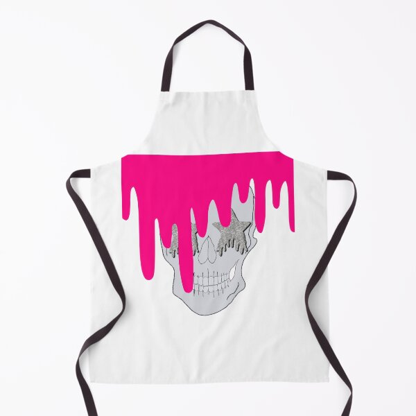 Item preview, neon pink drippy skull designed and sold by mollsdesignss.